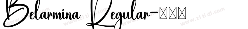 Belarmina Regular字体转换 Belarmina Regular字体转换
